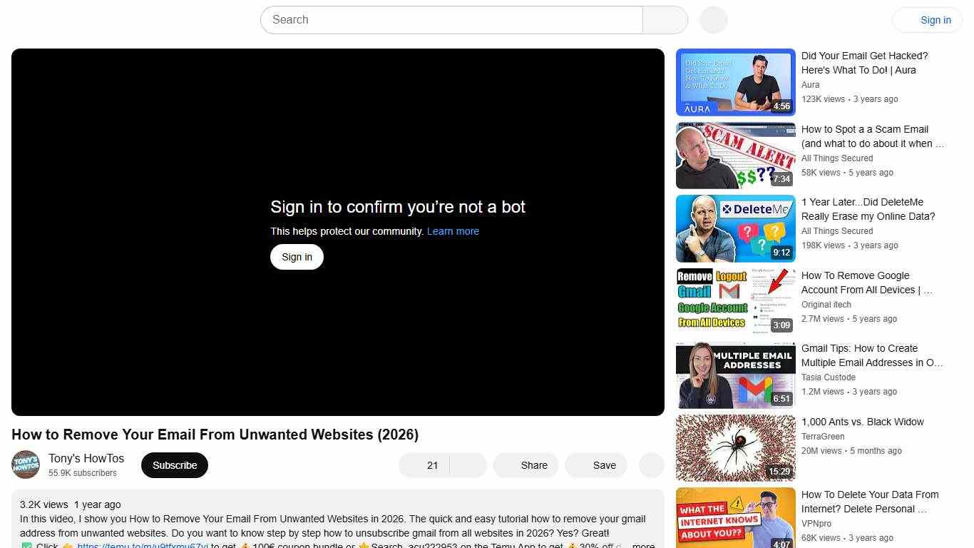 How to Remove Your Email From Unwanted Websites (2026) - YouTube